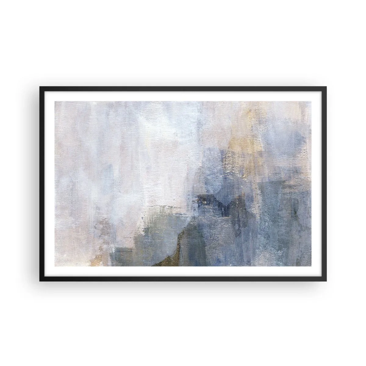 Poster in een zwarte lijst - Kleurtonen en akkoorden - 91x61 cm
