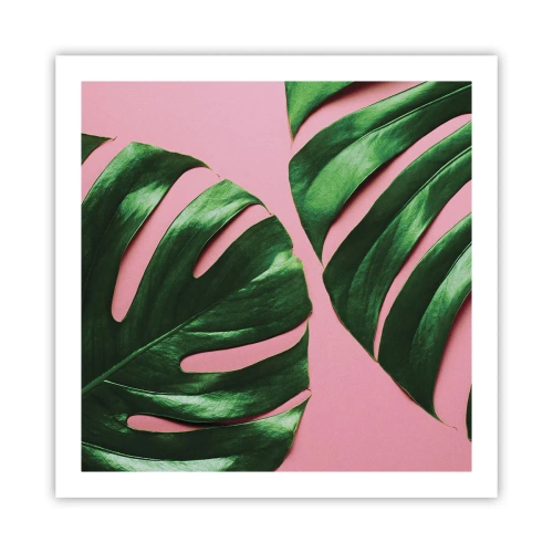 Poster - Groene rendez-vous - 60x60 cm