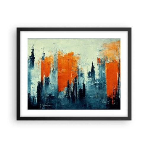 Poster in een zwarte lijst - Modern landschap - 50x40 cm