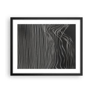 Poster in een zwarte lijst - Ritme en accent - 50x40 cm