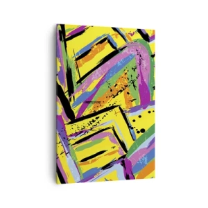 Schilderen op canvas - Tot ze schreeuwt van vreugde - 70x100 cm