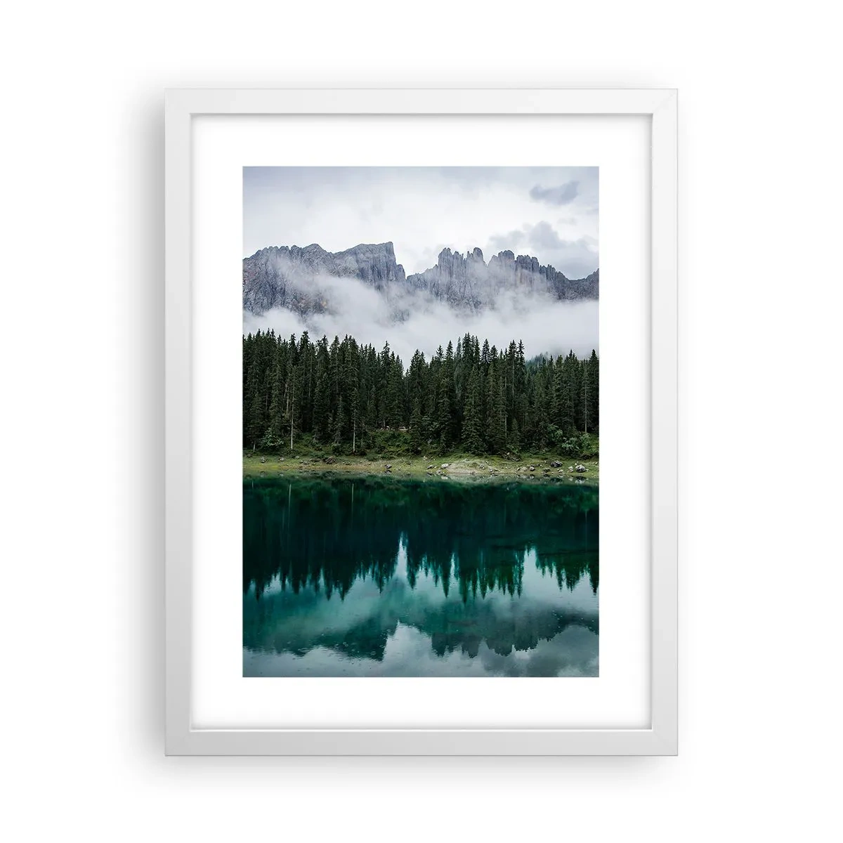 Poster in een witte lijst - Stil, stil, laten we het drinkwater niet wakker maken... - 30x40 cm