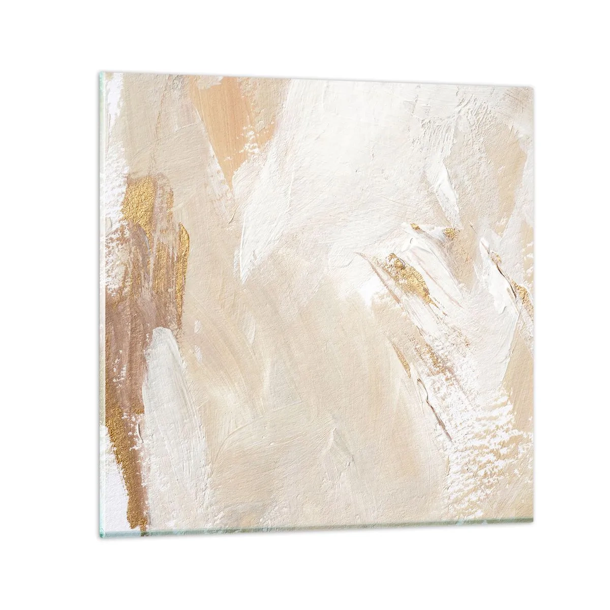 Schilderen op glas - Pastelkleurige compositie - 60x60 cm