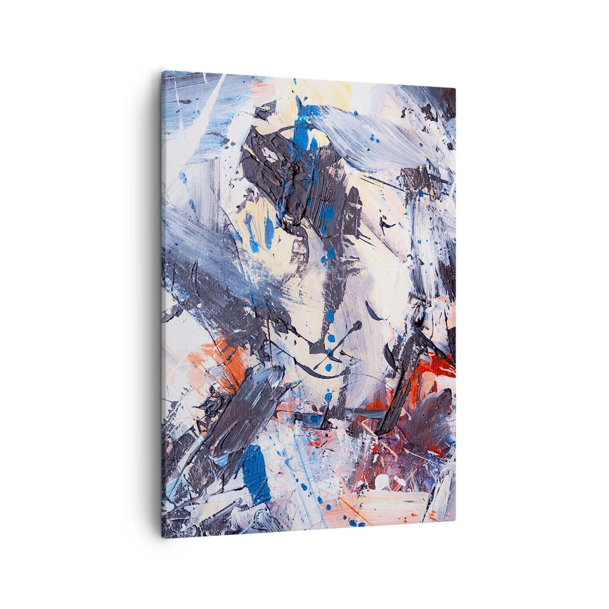 Schilderen op canvas - Gekke dans van abstractie - 50x70 cm