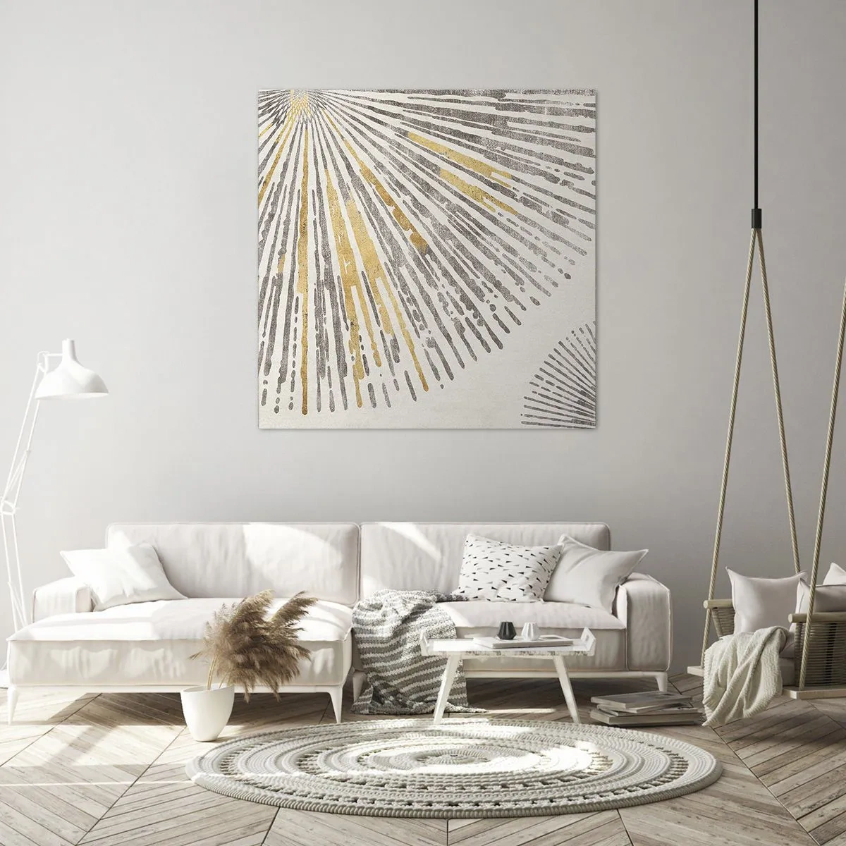 Schilderen op canvas - De schoonheid van de straal - 70x70 cm