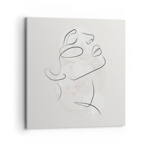 Schilderen op canvas - De omtrek van een droom - 70x70 cm