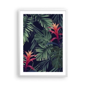 Poster in een witte lijst - Ontsteken in het groen - 50x70 cm