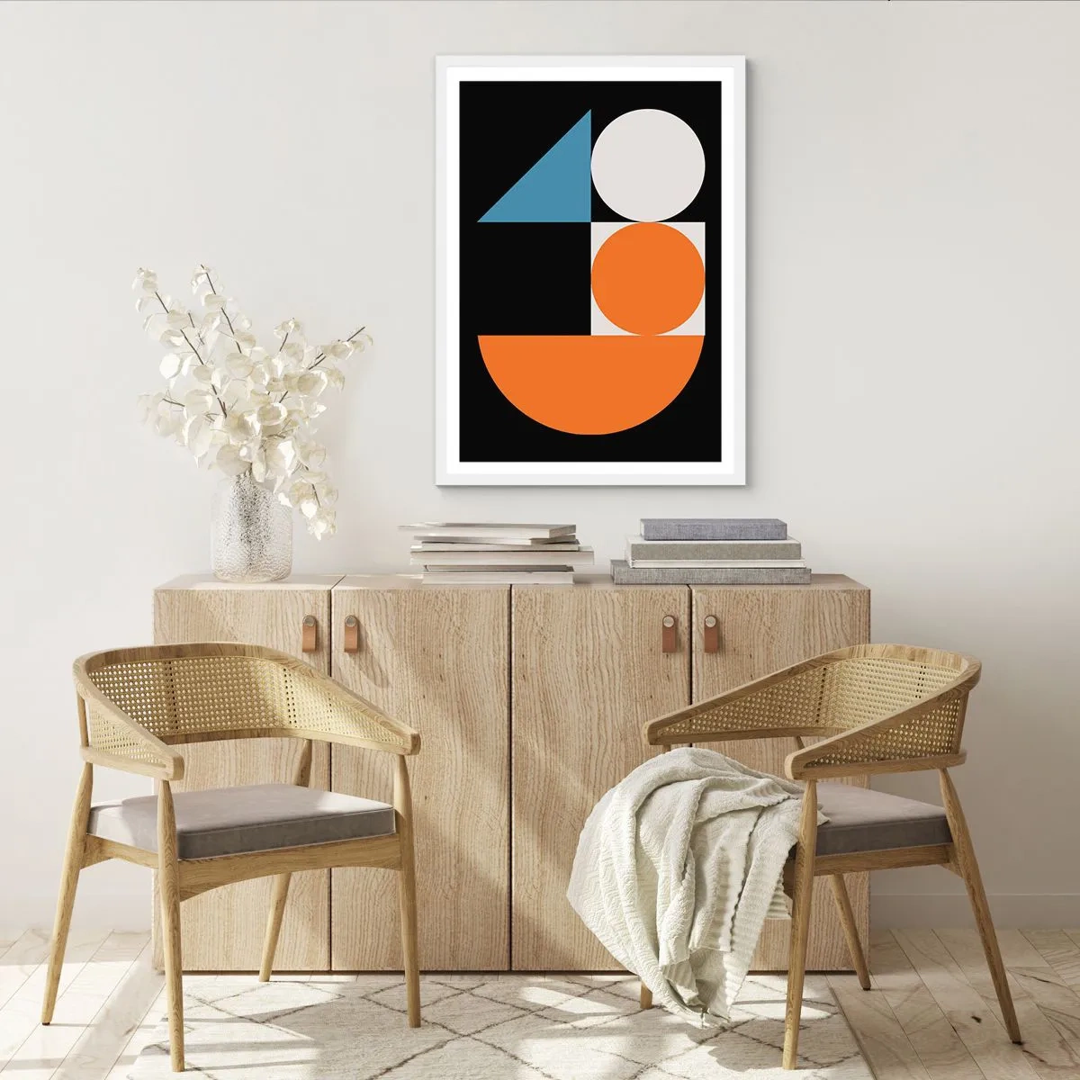 Poster in een witte lijst - Dacht lay-out - 40x50 cm