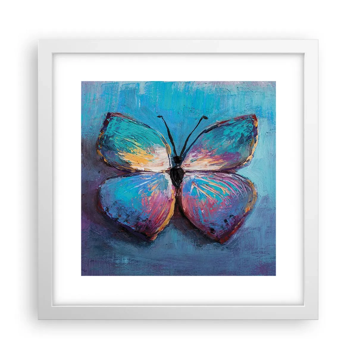 Poster in een witte lijst - In al zijn glorie - 30x30 cm