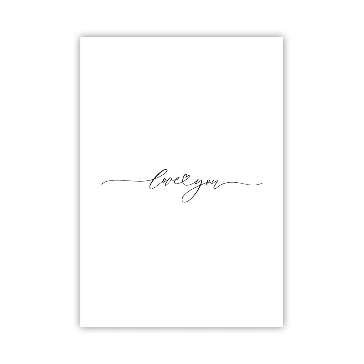 Poster - Zwart op wit - 70x100 cm