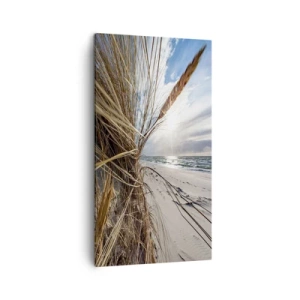 Schilderen op canvas - Een ontmoeting van de elementen - 45x80 cm