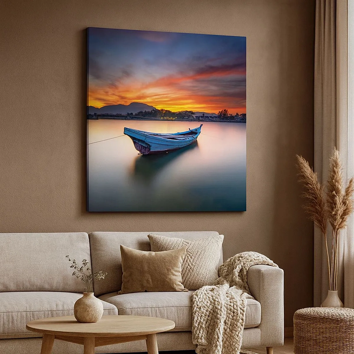 Schilderen op canvas - Een goede nacht komt eraan - 30x30 cm