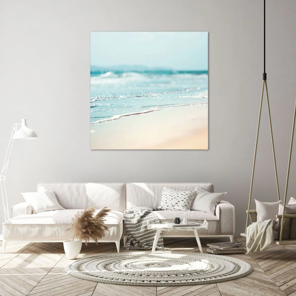 Schilderen op canvas - Warmte en geluid - 60x60 cm