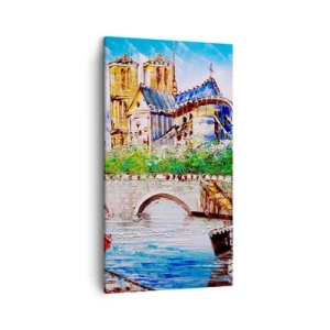 Schilderen op canvas - Hun tijd gaat nooit voorbij - 45x80 cm