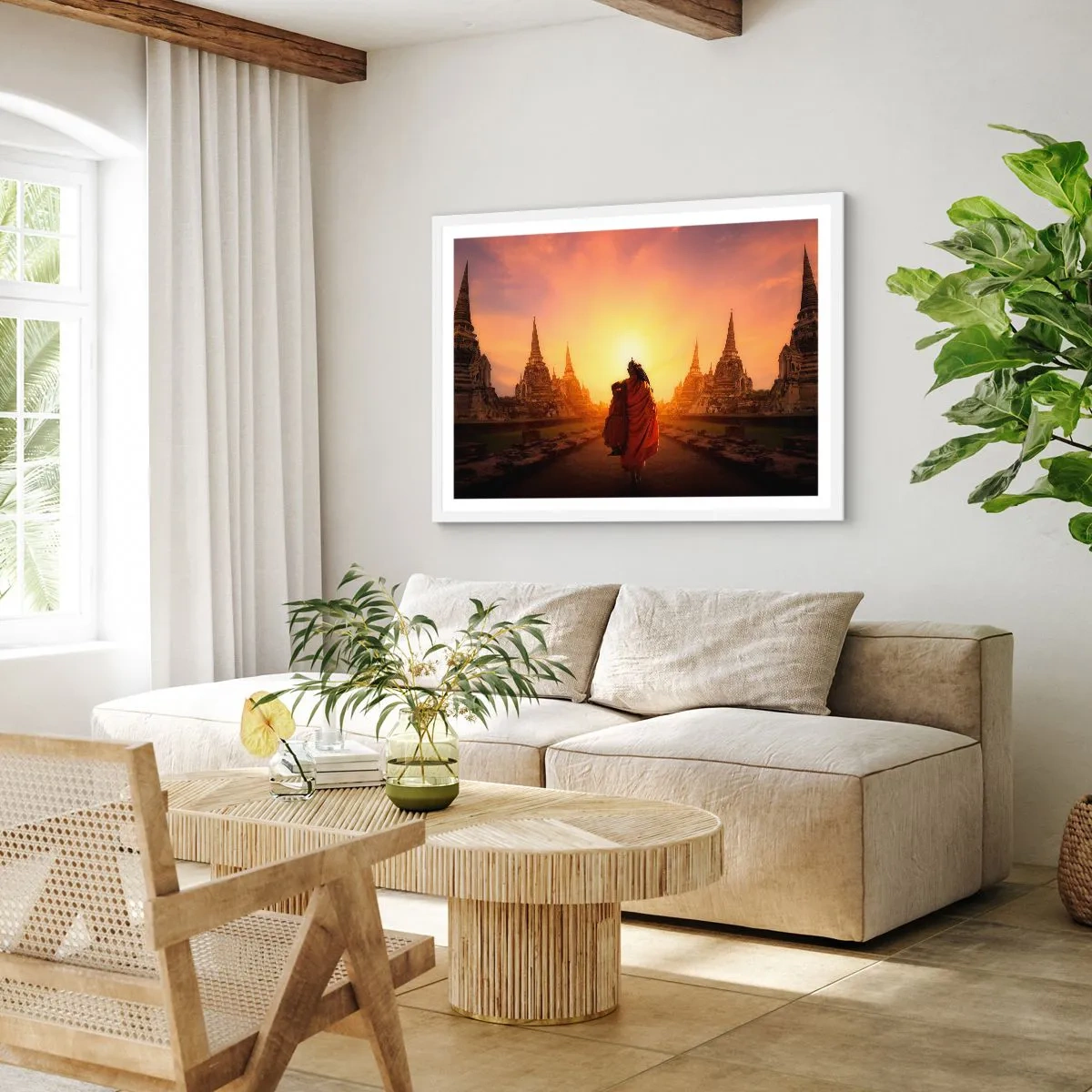 Poster in een witte lijst - In vrede voor de eeuwigheid - 91x61 cm