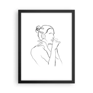 Poster in een zwarte lijst - Naakt: een sensueel mysterie - 30x40 cm