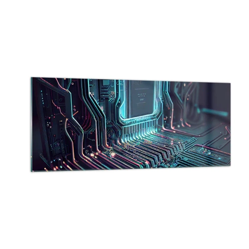 Schilderen op glas - Ik ben aan het denken… - 100x40 cm