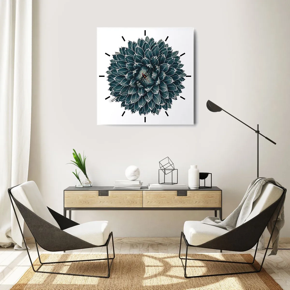 Wandklok - Klok - De ster van de woestijn - 40x40 cm