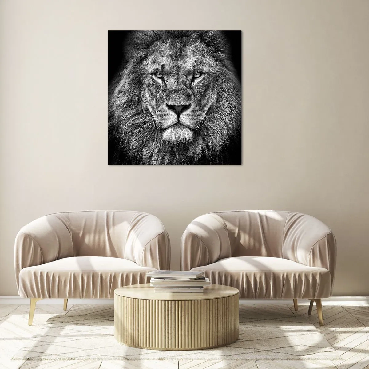 Schilderen op glas - In een kroningskleed - 70x70 cm