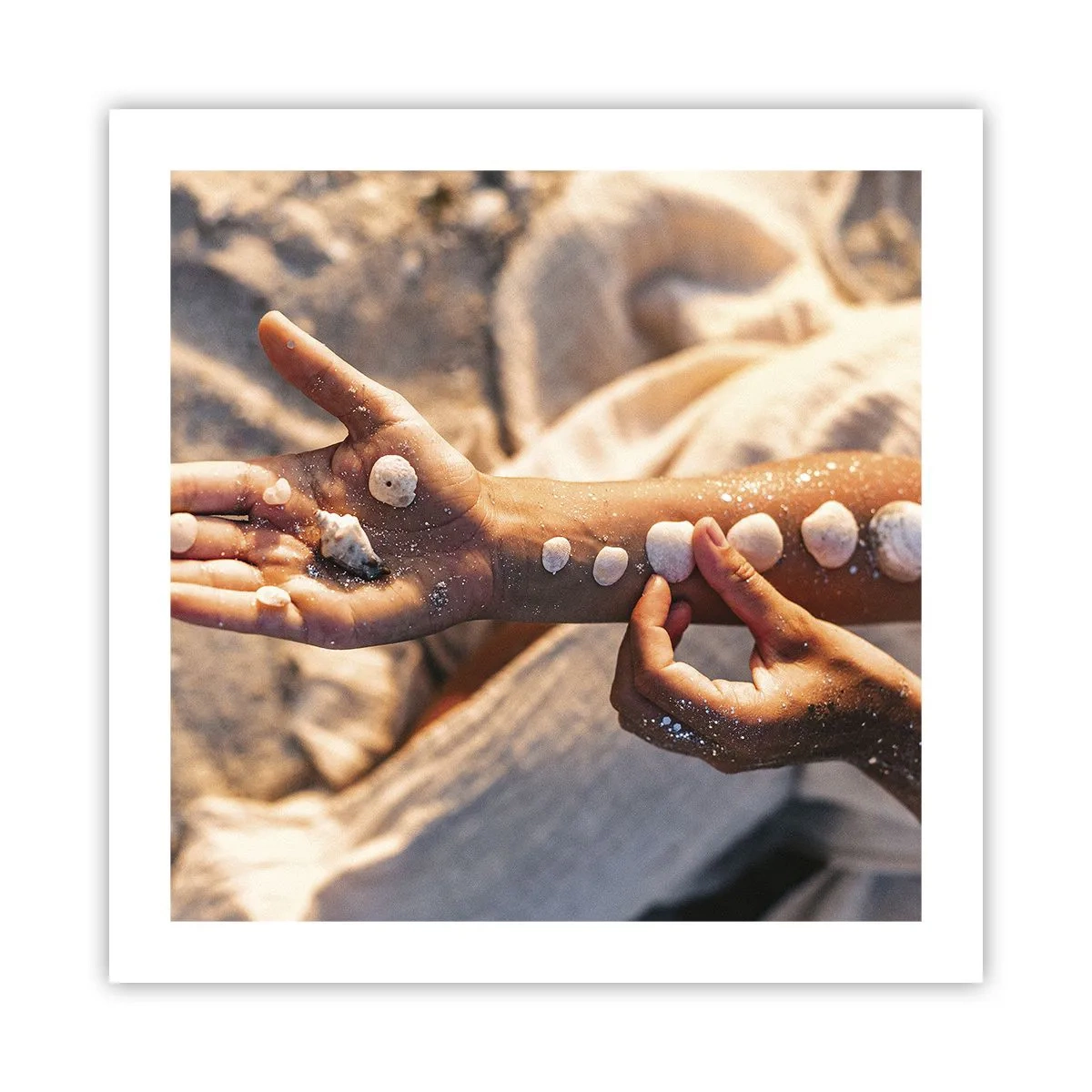 Poster - Schoonheid binnen handbereik - 50x50 cm