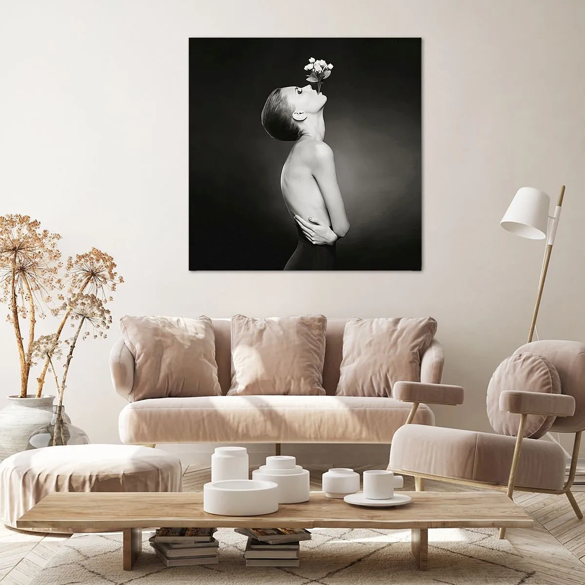 Schilderen op canvas - Excentrieke elegantie - 30x30 cm