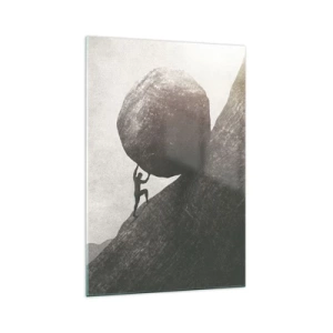 Schilderen op glas - Ik geloof tegen alle hoop in - 70x100 cm