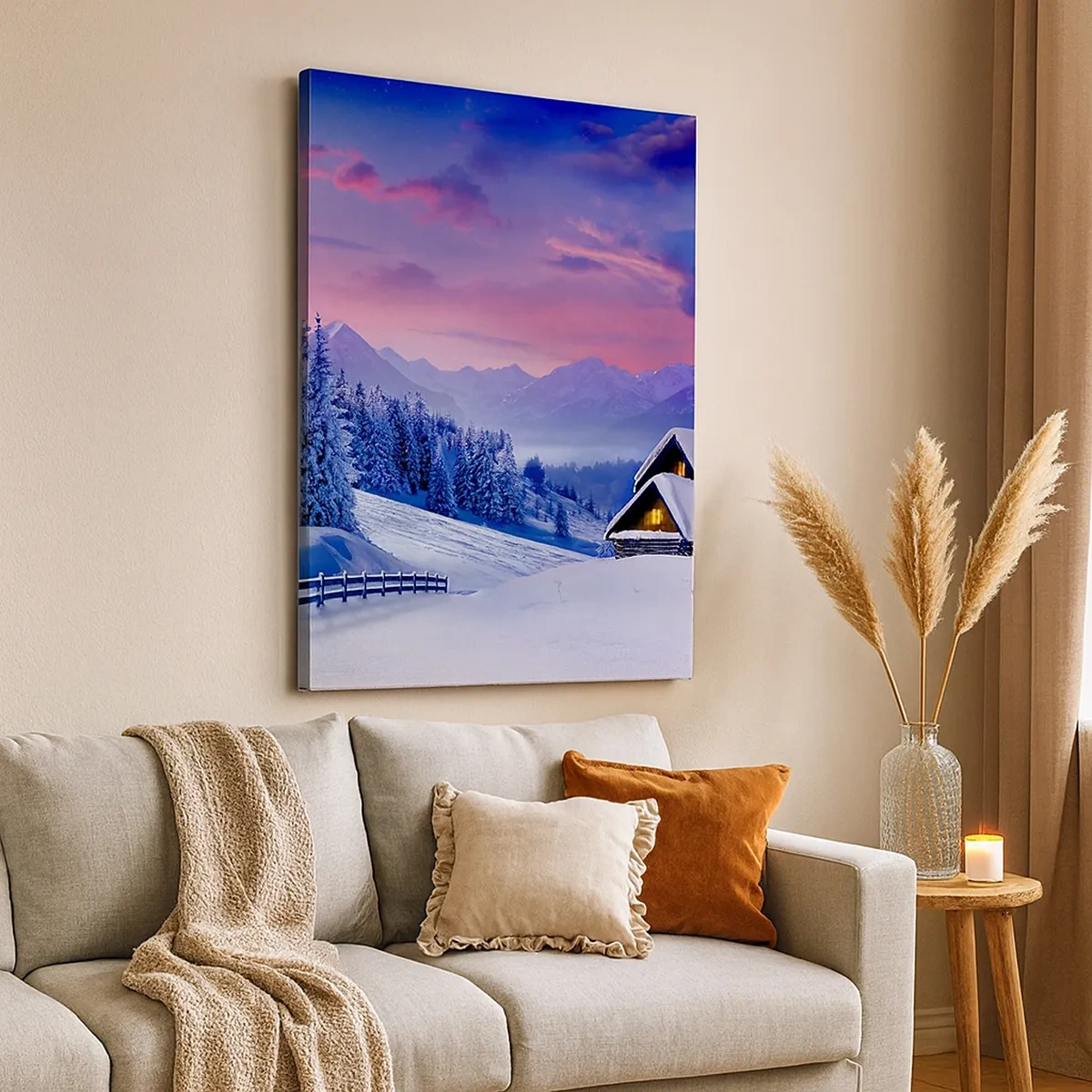Schilderen op canvas - Stille nacht - 50x70 cm