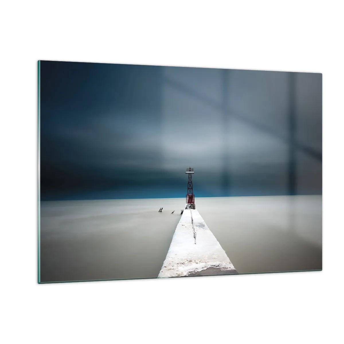 Schilderen op glas - Om de uitgestrektheid te ontmoeten - 120x80 cm