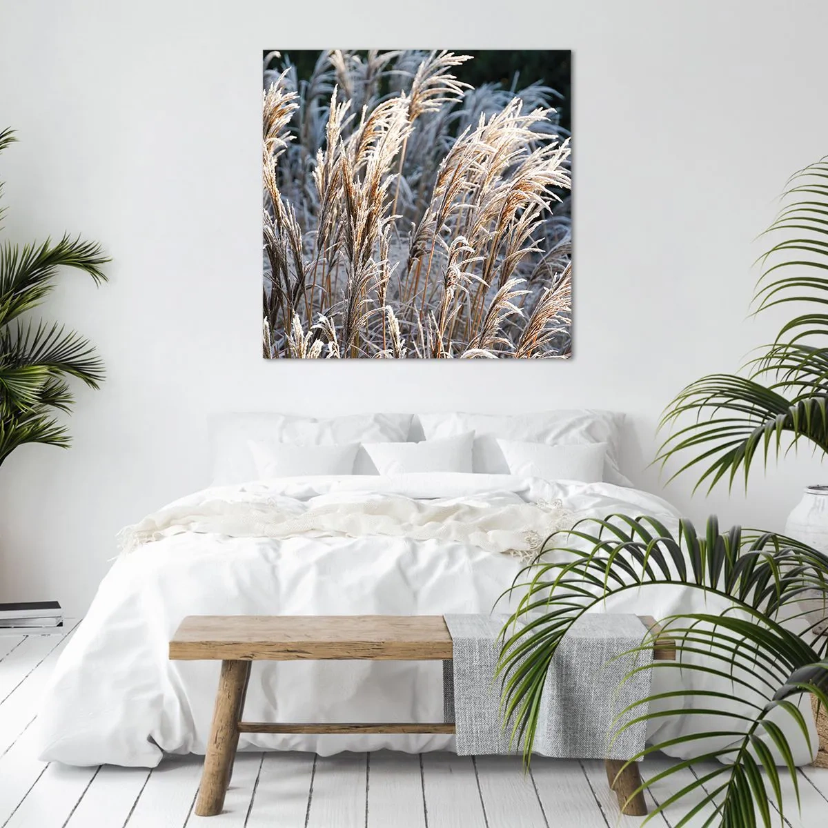 Schilderen op canvas - Gekleed met vorst - 30x30 cm