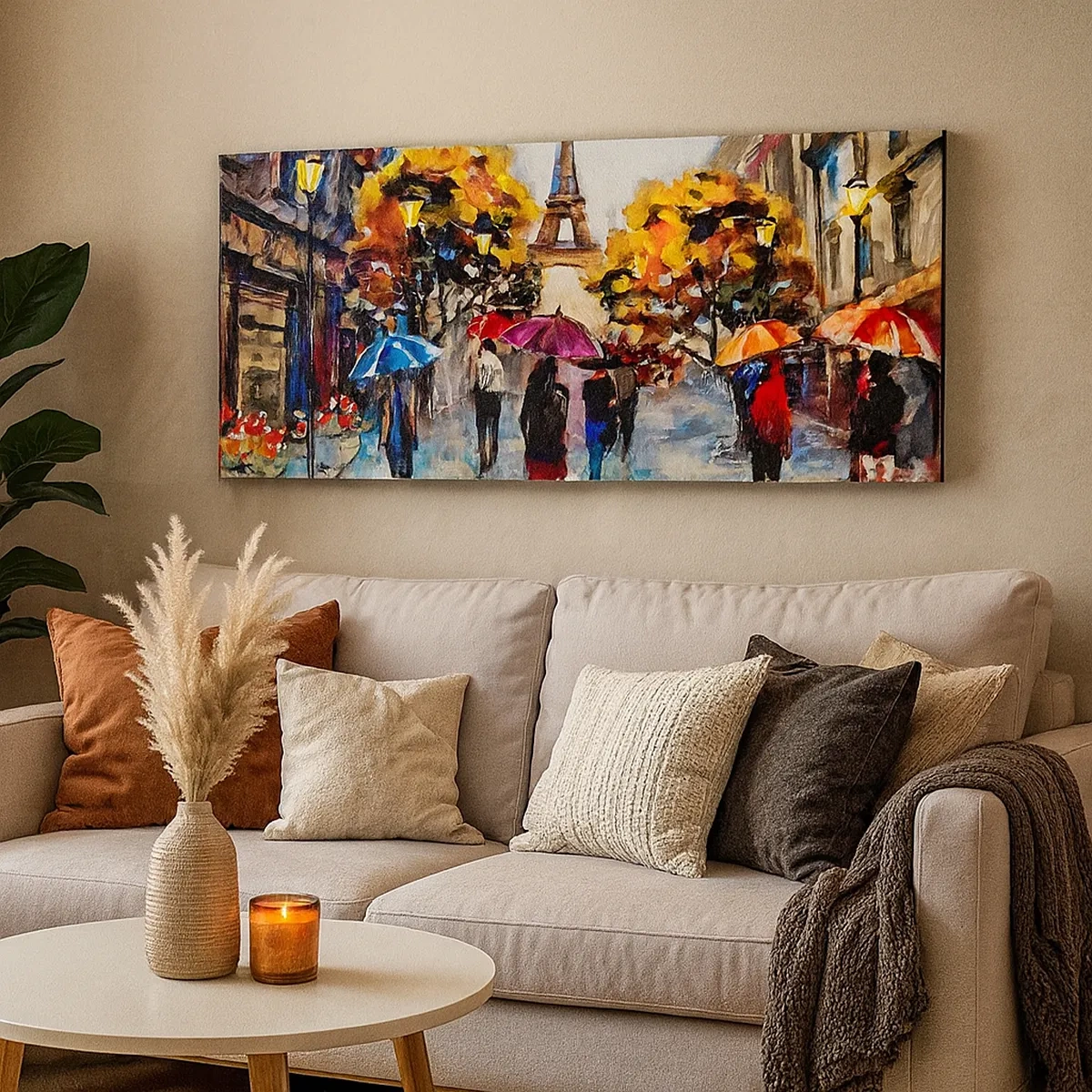 Schilderen op canvas - Vooral mooi in de herfst - 30x30 cm