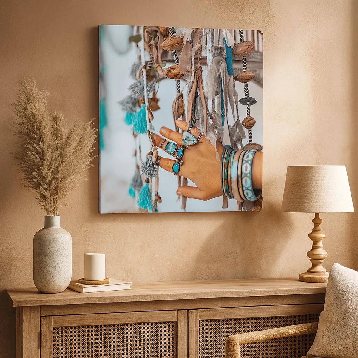 Schilderen op canvas - Lokale schatten - 30x30 cm