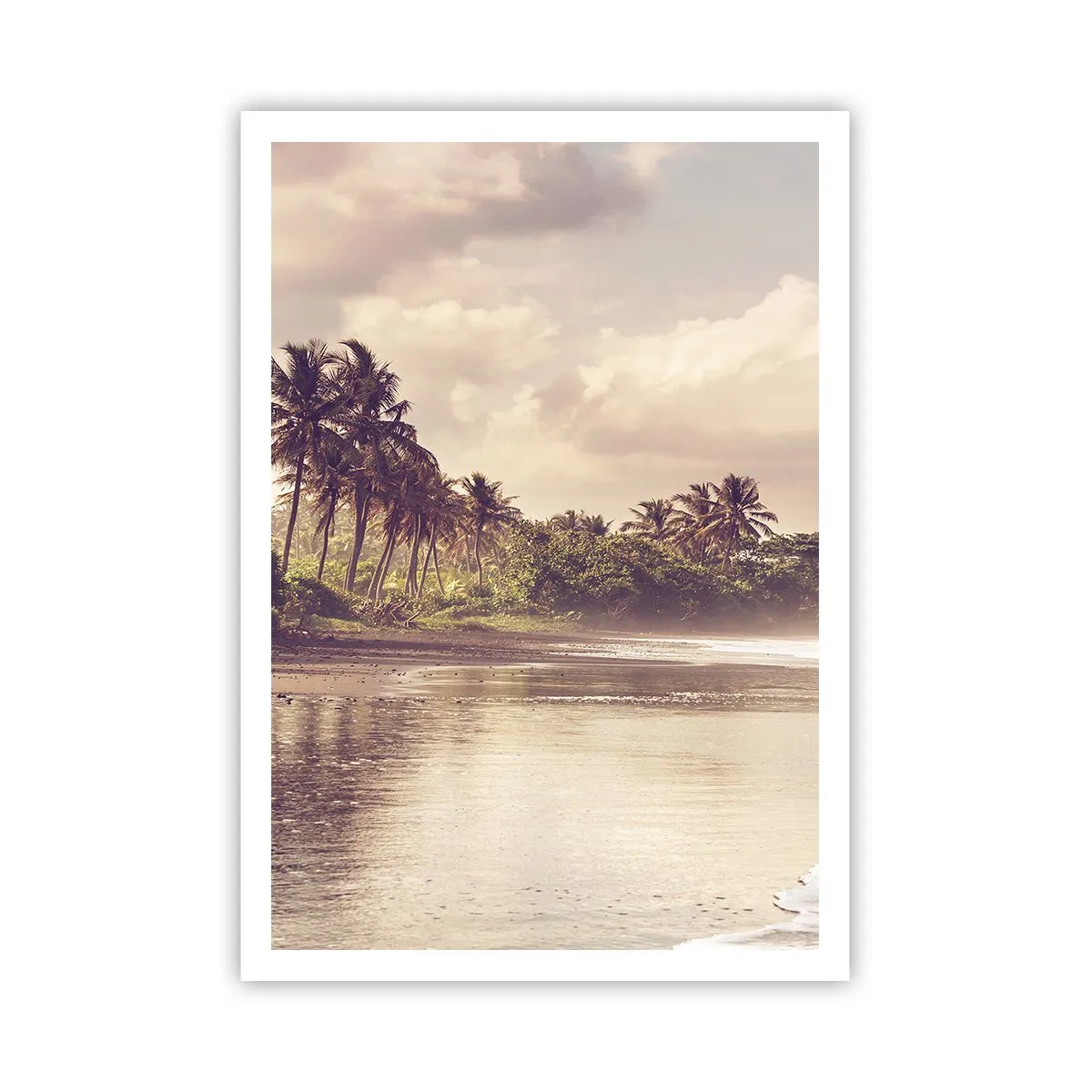 Poster - De streling van de golven - 70x100 cm