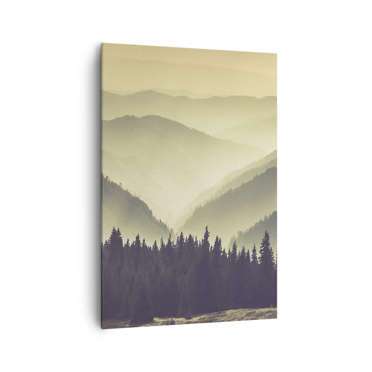 Schilderen op canvas - Achter de zeven bergen... - 70x100 cm