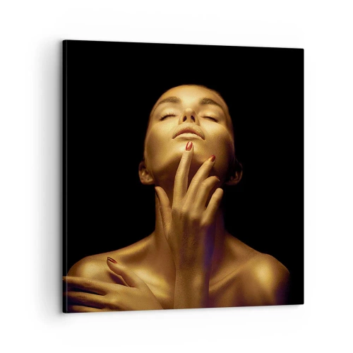 Schilderen op canvas - Als gouden zijde - 60x60 cm