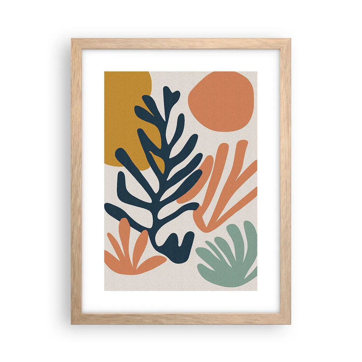Een poster in een licht eiken lijst - Koraalzeeën - 30x40 cm