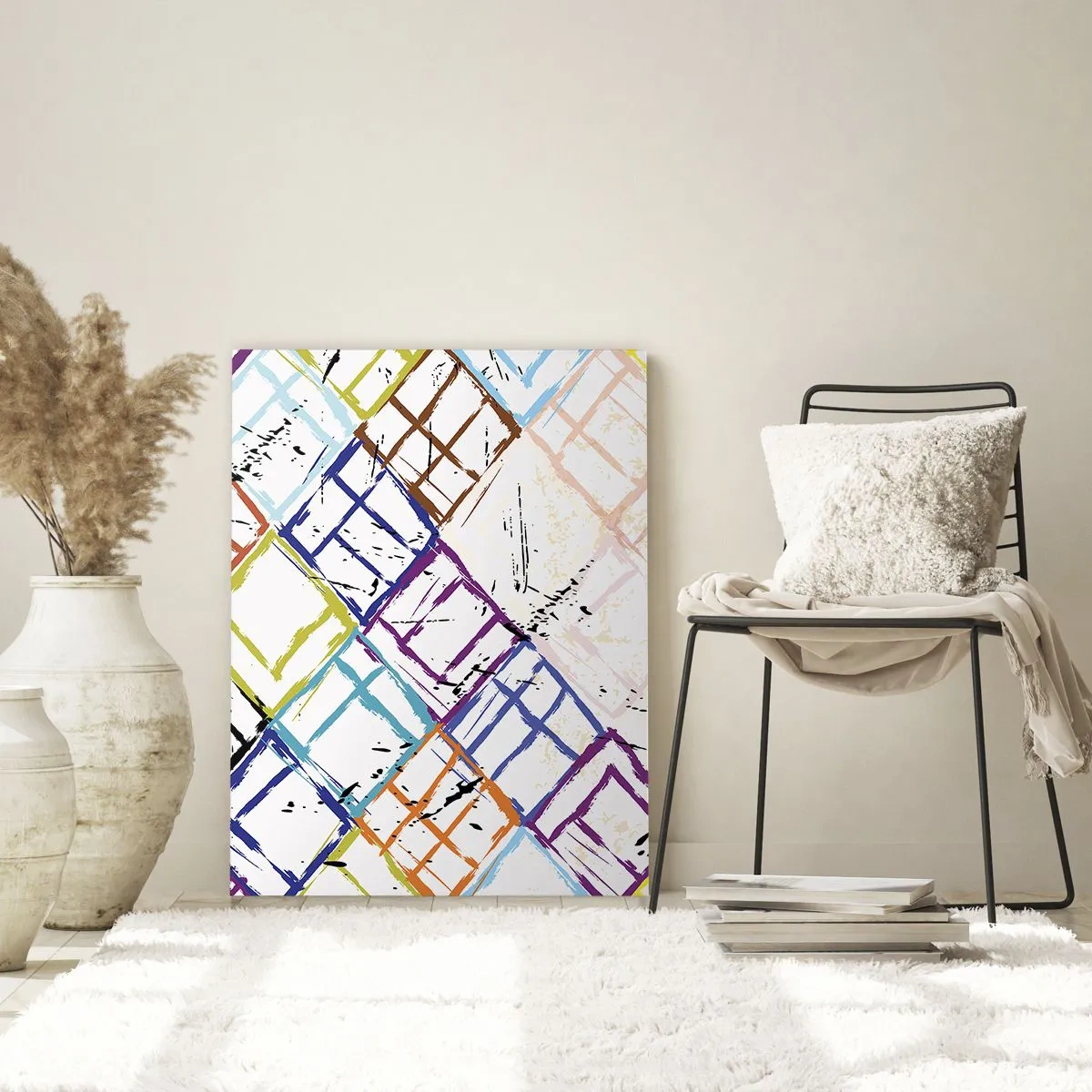 Schilderen op glas - Cellen te huur - 50x70 cm