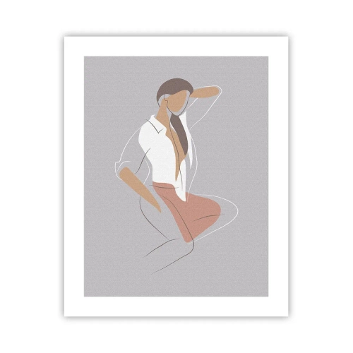 Poster - Omtrek van gracieusheid - 40x50 cm