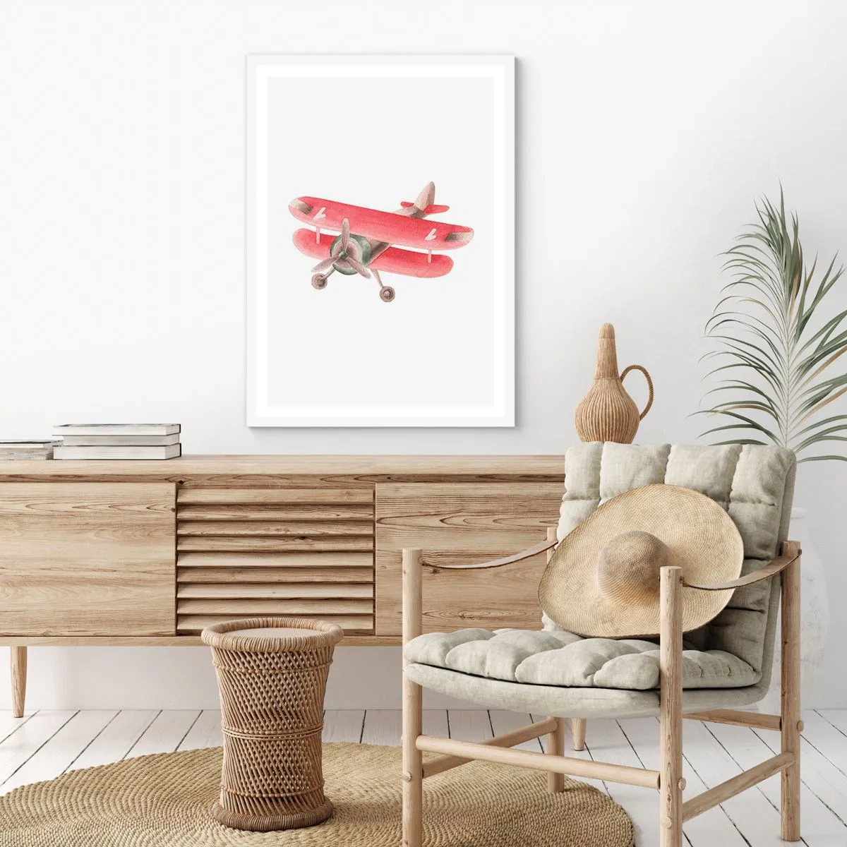 Poster in een witte lijst - Klaar voor hoge vluchten - 70x100 cm