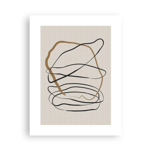 Poster - Compositie – loopdans - 30x40 cm