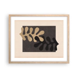 Een poster in een licht eiken lijst - Afwezigheid en complement - 50x40 cm