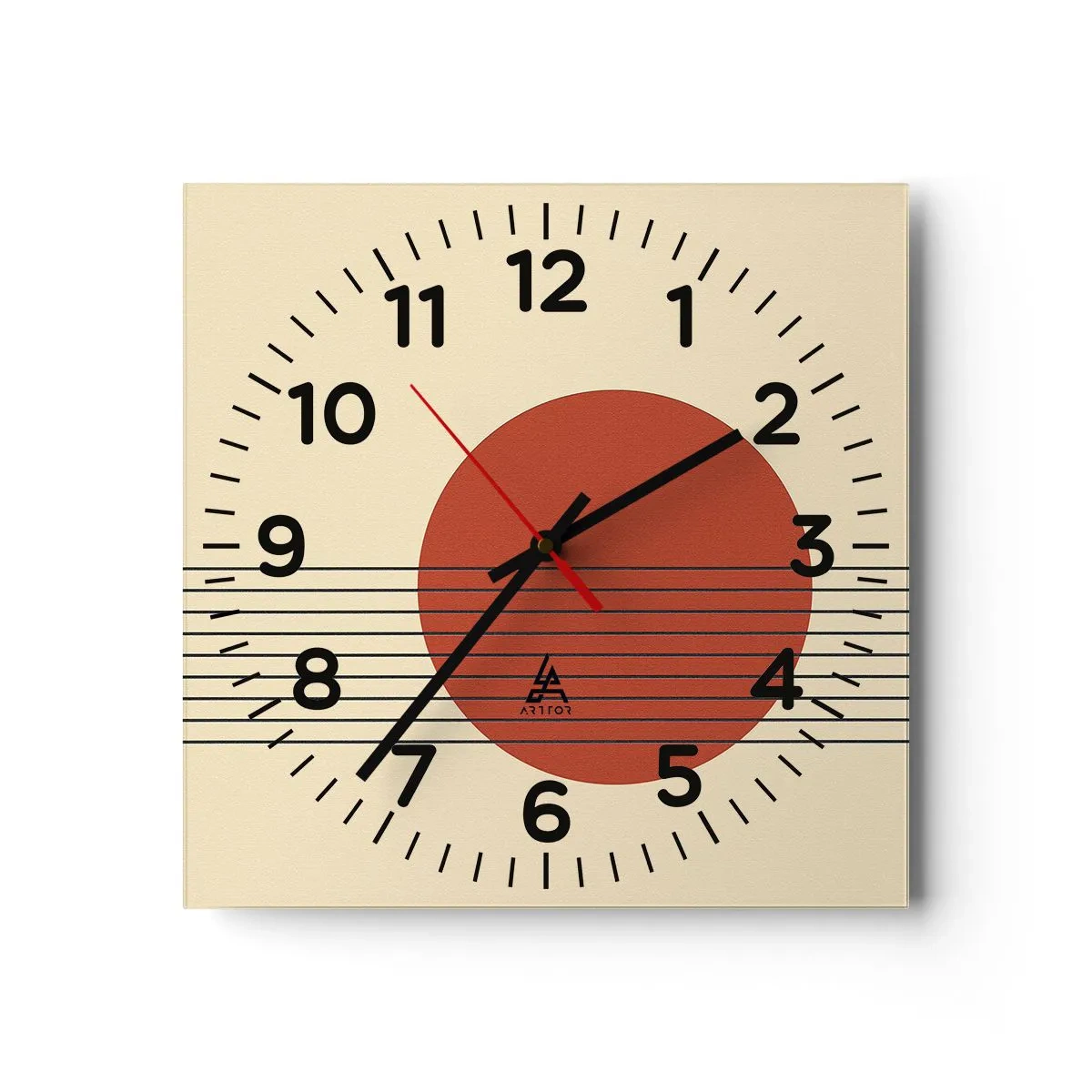 Wandklok - Klok - Opnieuw en opnieuw en verder - 40x40 cm