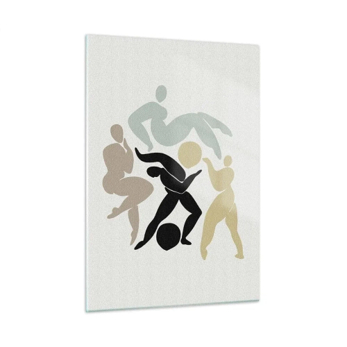 Schilderen op glas - Beweging voor gezondheid en schoonheid - 50x70 cm