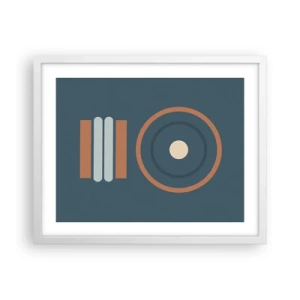 Poster in een witte lijst - De essentie van dingen - 50x40 cm