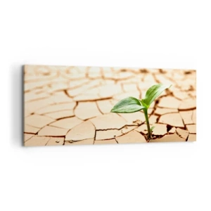 Schilderen op canvas - De ontembare kracht van het leven - 120x50 cm