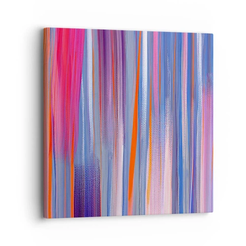 Schilderen op canvas - Opgang naar de regenboog - 30x30 cm