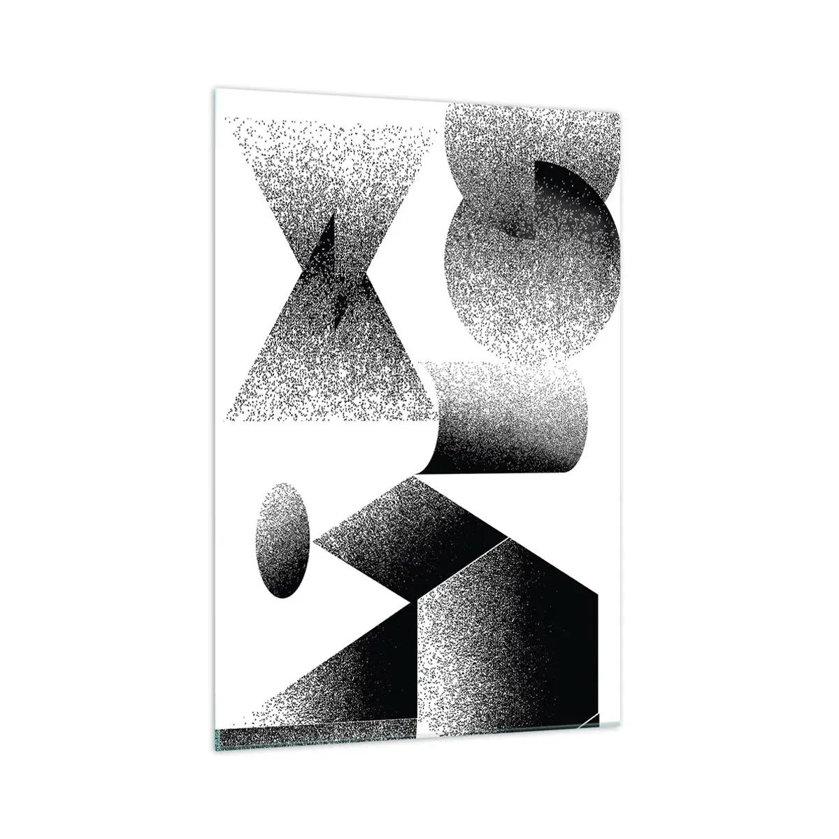 Schilderen op glas - Hoeken en ovalen - 70x100 cm