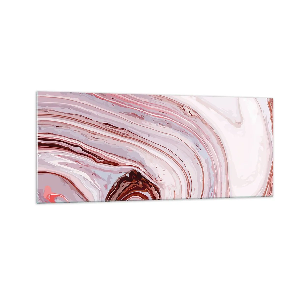 Schilderen op glas - Rechtdoor, dan rechts naar beneden - 100x40 cm