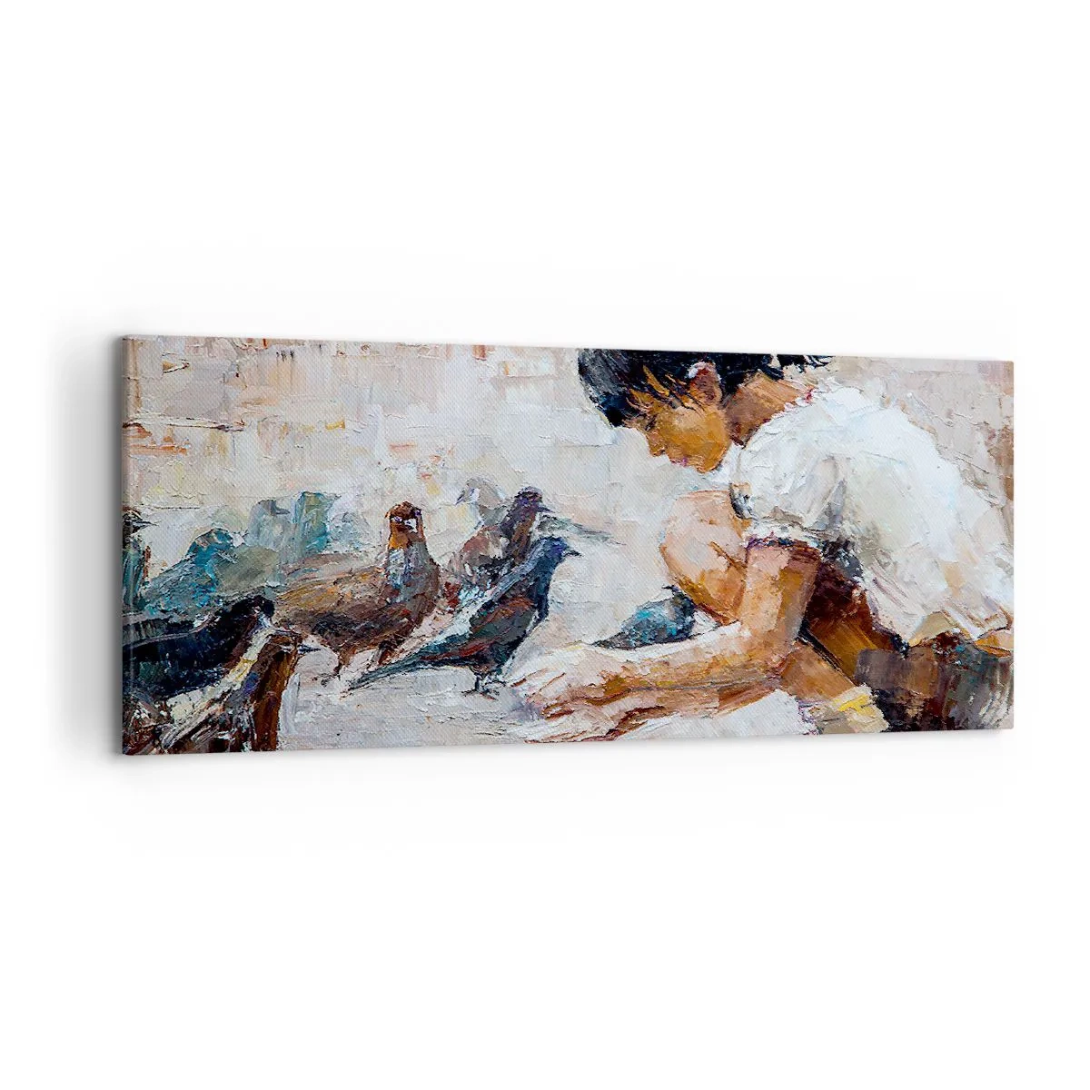 Schilderen op canvas - De kleintjes en de leukste - 120x50 cm