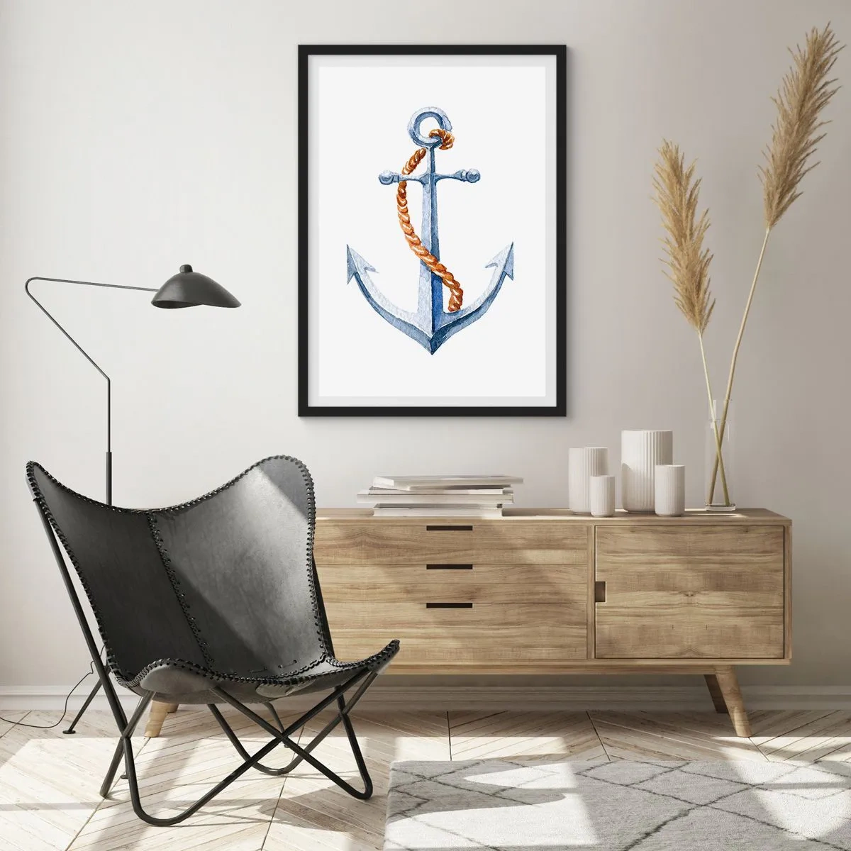 Poster in een zwarte lijst - Ahoi avontuur! - 61x91 cm