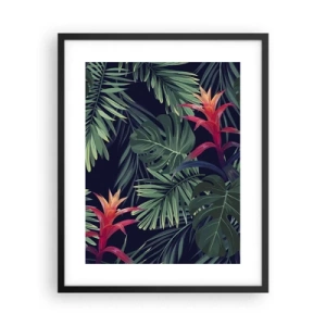 Poster in een zwarte lijst - Ontsteken in het groen - 40x50 cm